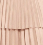 Pleated Light Coral Peach